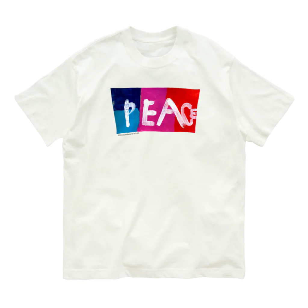 eri's Art love & peace FactoryのUism-01 オーガニックコットンTシャツ