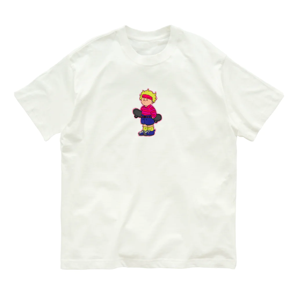 ぴょりんこの　ぴょんぴょん　しょっぷのすけーたークン　ステッカー　 Organic Cotton T-Shirt