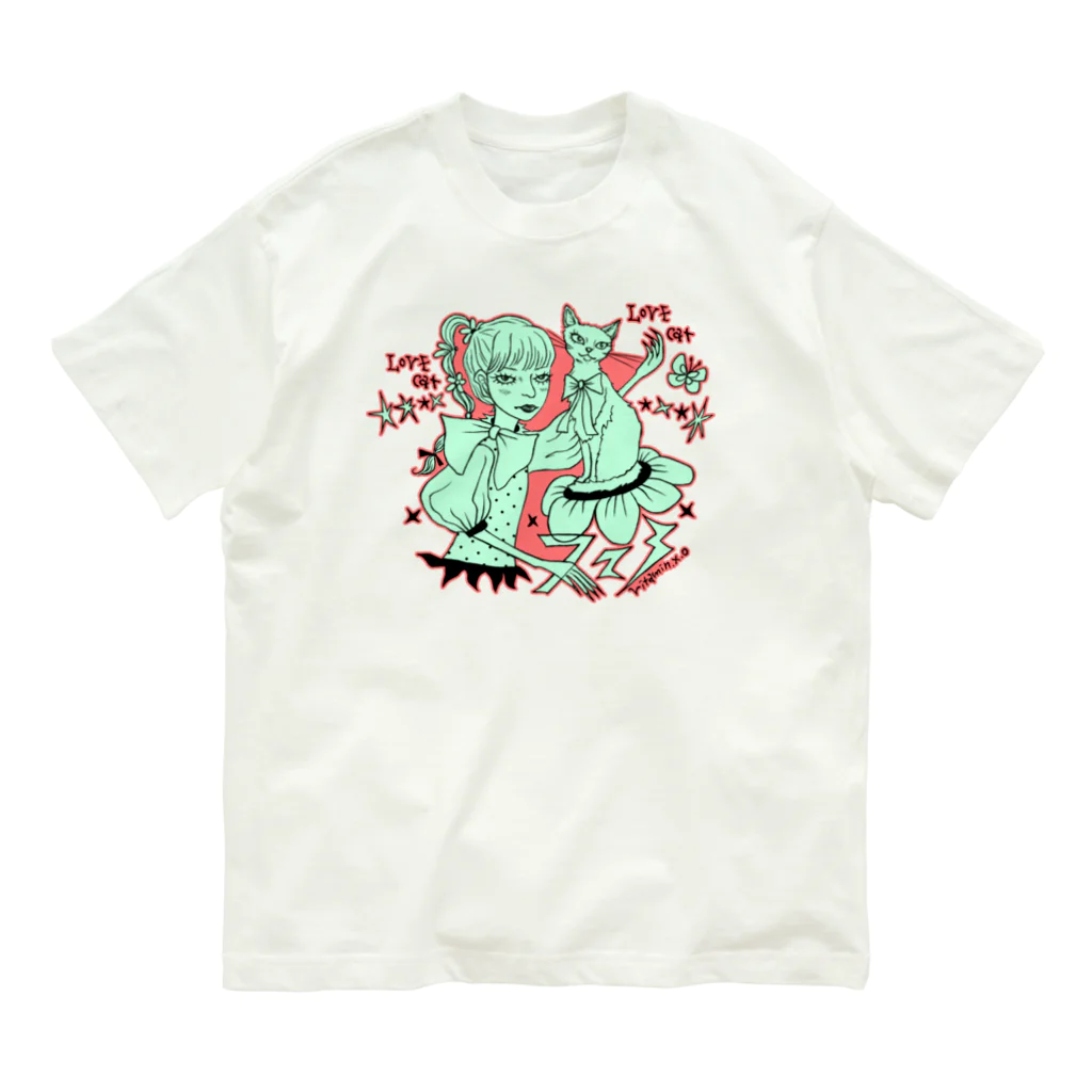 vitamin.x.oのCAT-03 オーガニックコットンTシャツ