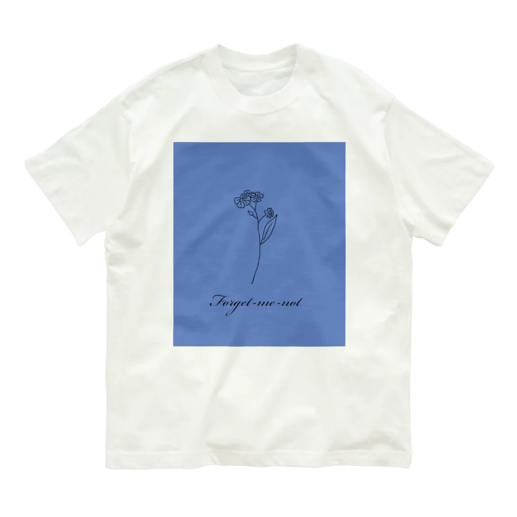 ん。のForget-me-not オーガニックコットンTシャツ