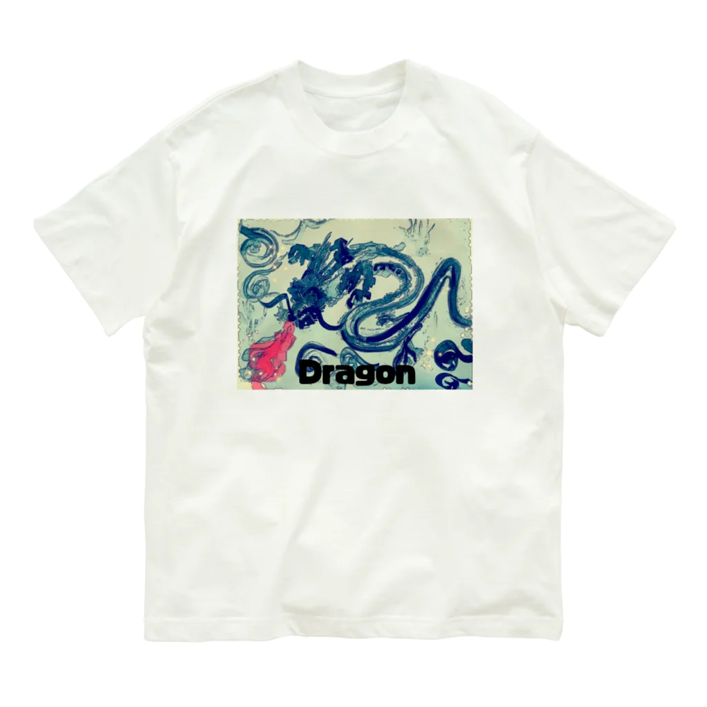 水彩屋のDragon オーガニックコットンTシャツ