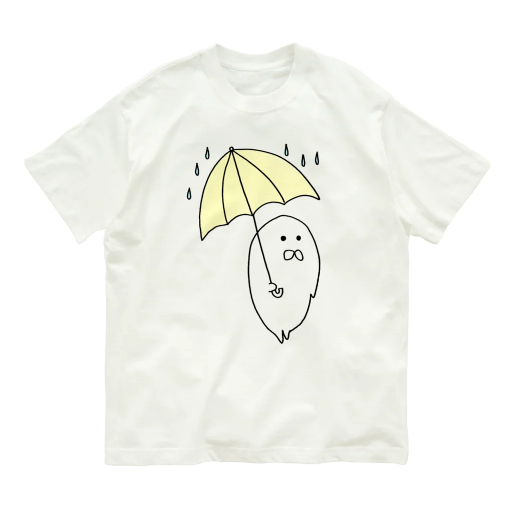 ぺちぺち工房 Pechi Pechi Atelierのあめふりあざらし Organic Cotton T-Shirt