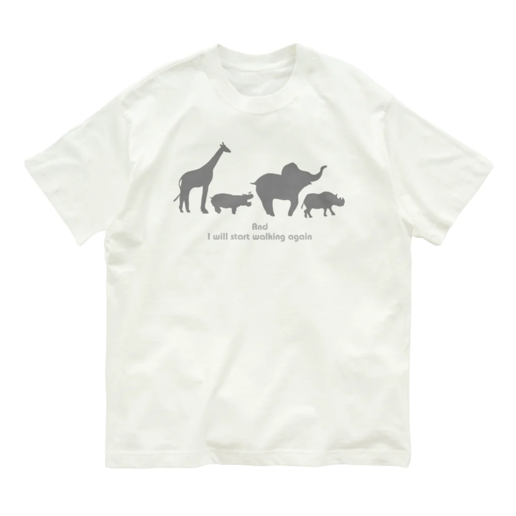 Ritora-BoraluaのAnd start walking again Organic Cotton T-Shirt