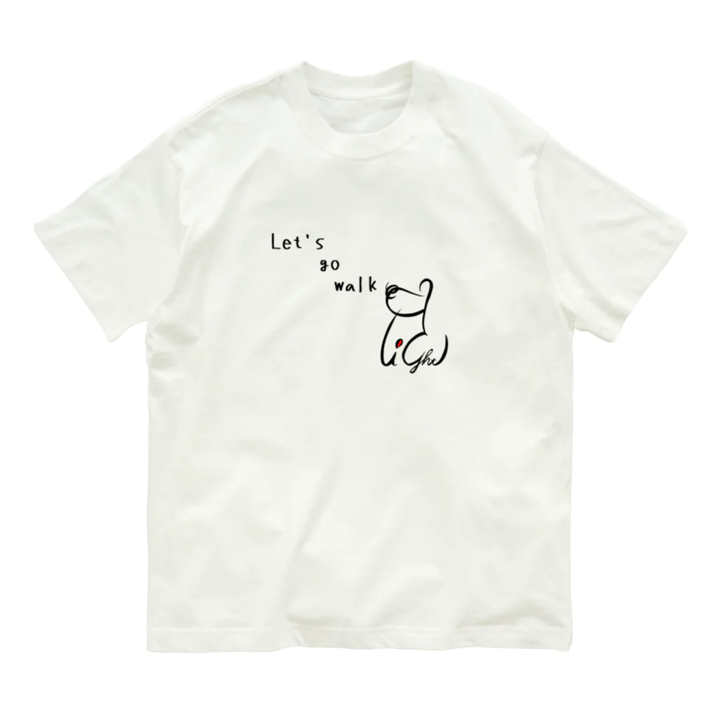 DelightのLet's go walk オーガニックコットンTシャツ