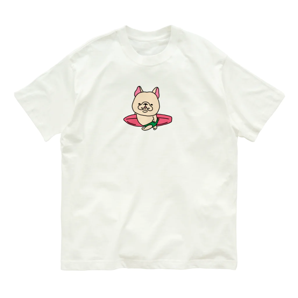 2216studioのサーファーフレブルちゃん。 オーガニックコットンTシャツ