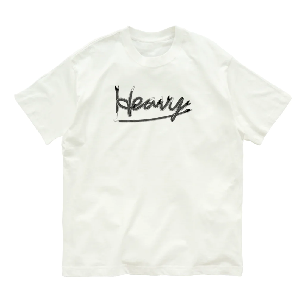 イラスト MONYAAT の蛇でHEAVY　 Organic Cotton T-Shirt