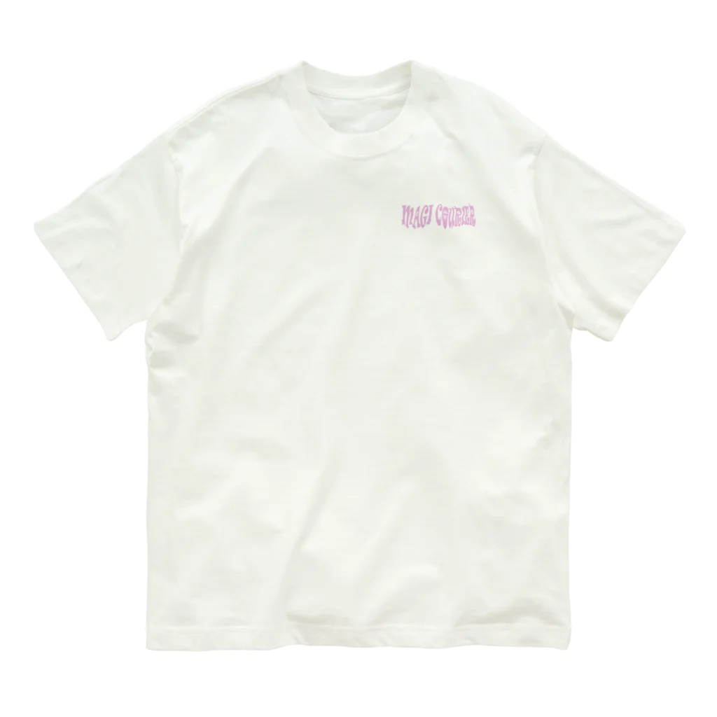 nidan-illustrationの“MAGI COURIER” pink #2 オーガニックコットンTシャツ