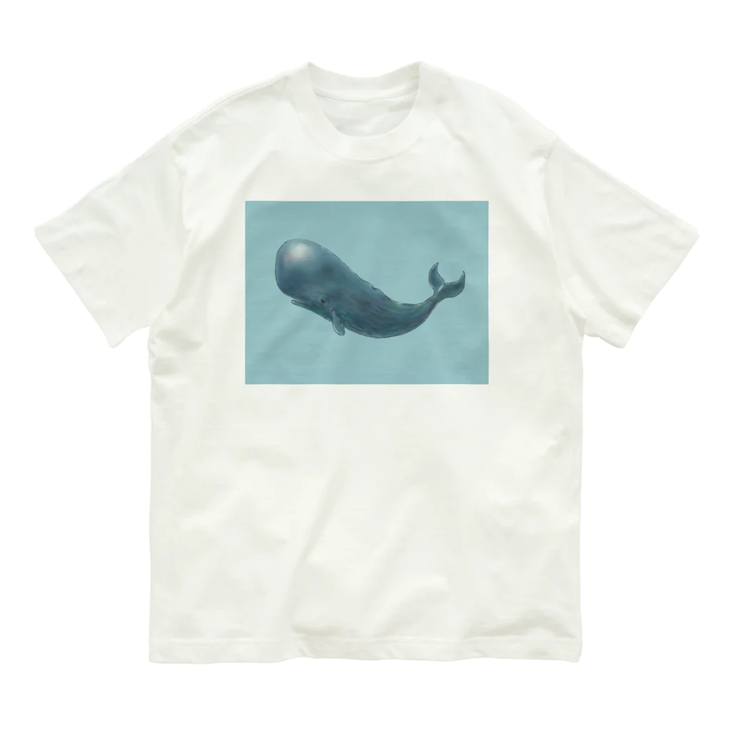 はちえんのお店のくじらくん（文字なし） Organic Cotton T-Shirt