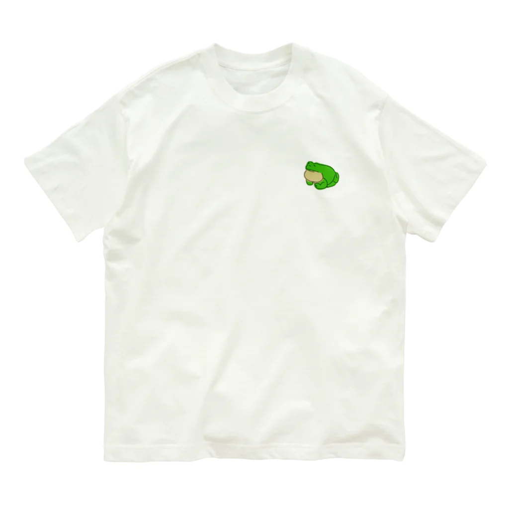 かえるのてぶくろの Mr.よもぎくずし Organic Cotton T-Shirt