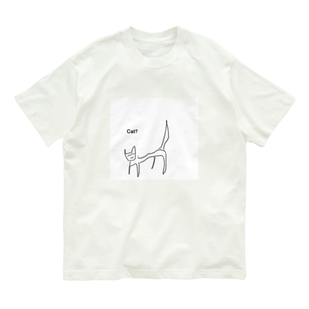 cat?のcat? オーガニックコットンTシャツ