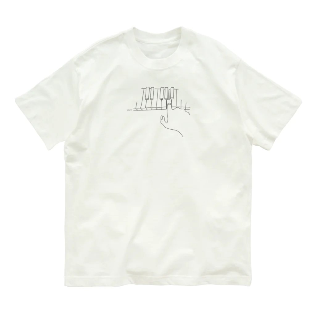 jobinのピアノ オーガニックコットンTシャツ