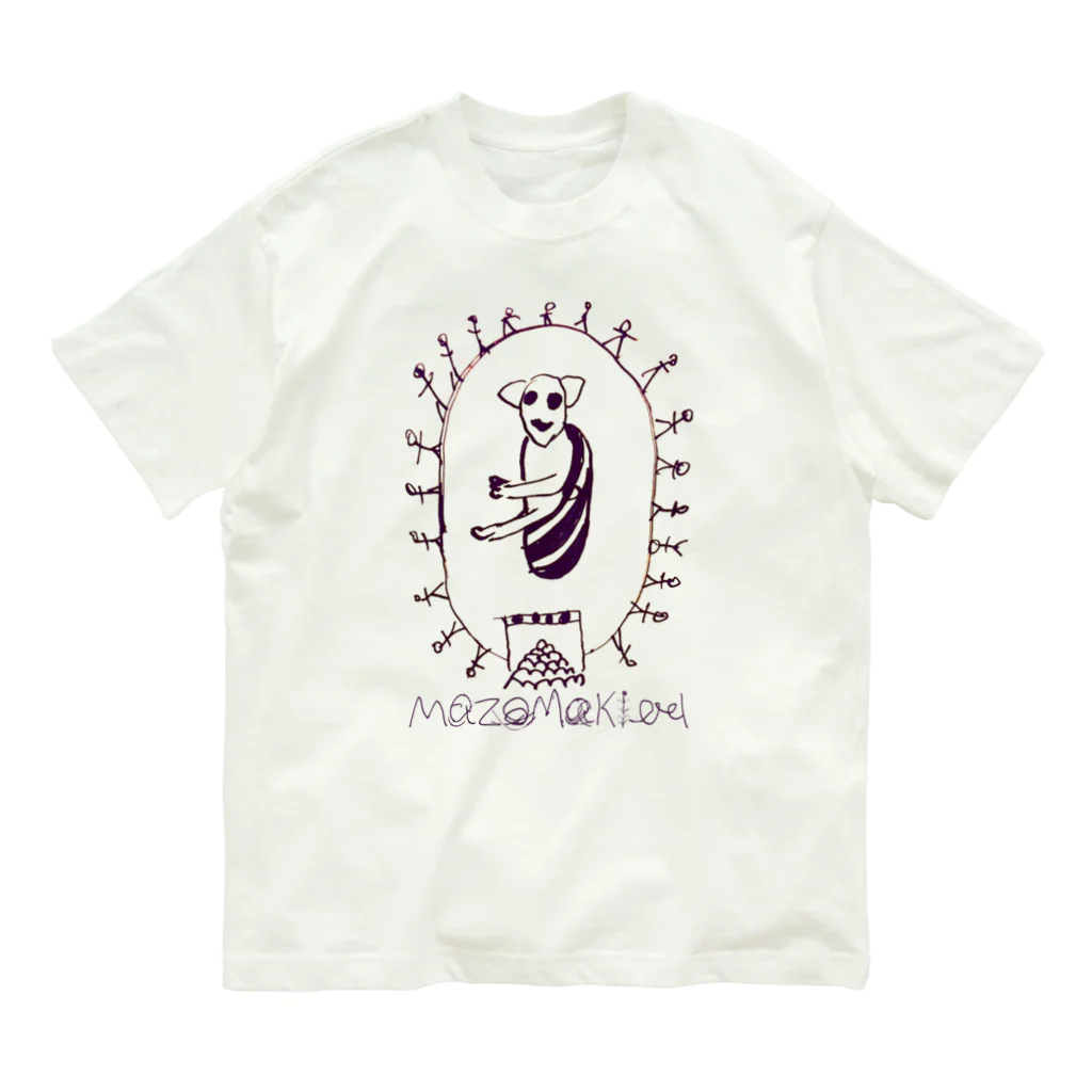 野口清村 / Noguchi Shimuraのコアラの運動会(黒線)Tシャツ オーガニックコットンTシャツ