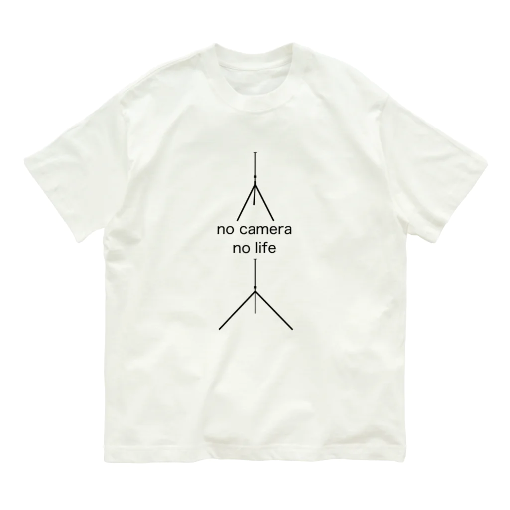 鯖いTシャツ屋さんのno camera no life オーガニックコットンTシャツ