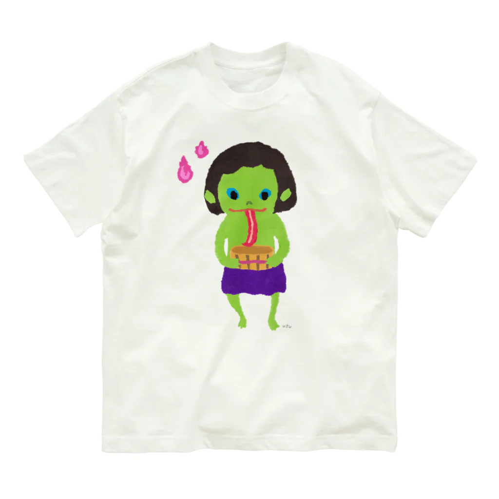 おばけ商店のおばけTシャツ＜でっかい垢嘗＞ Organic Cotton T-Shirt