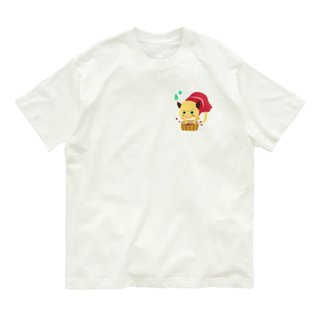 おばけ商店のおばけTシャツ＜小豆洗い＞ Organic Cotton T-Shirt