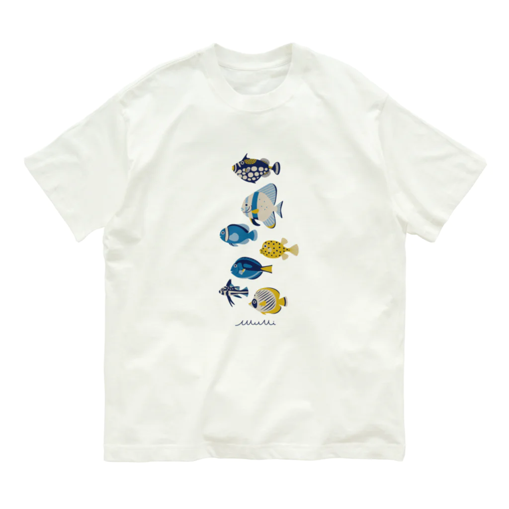 Astrio SUZURI店のお魚いろいろ 縦1 オーガニックコットンTシャツ