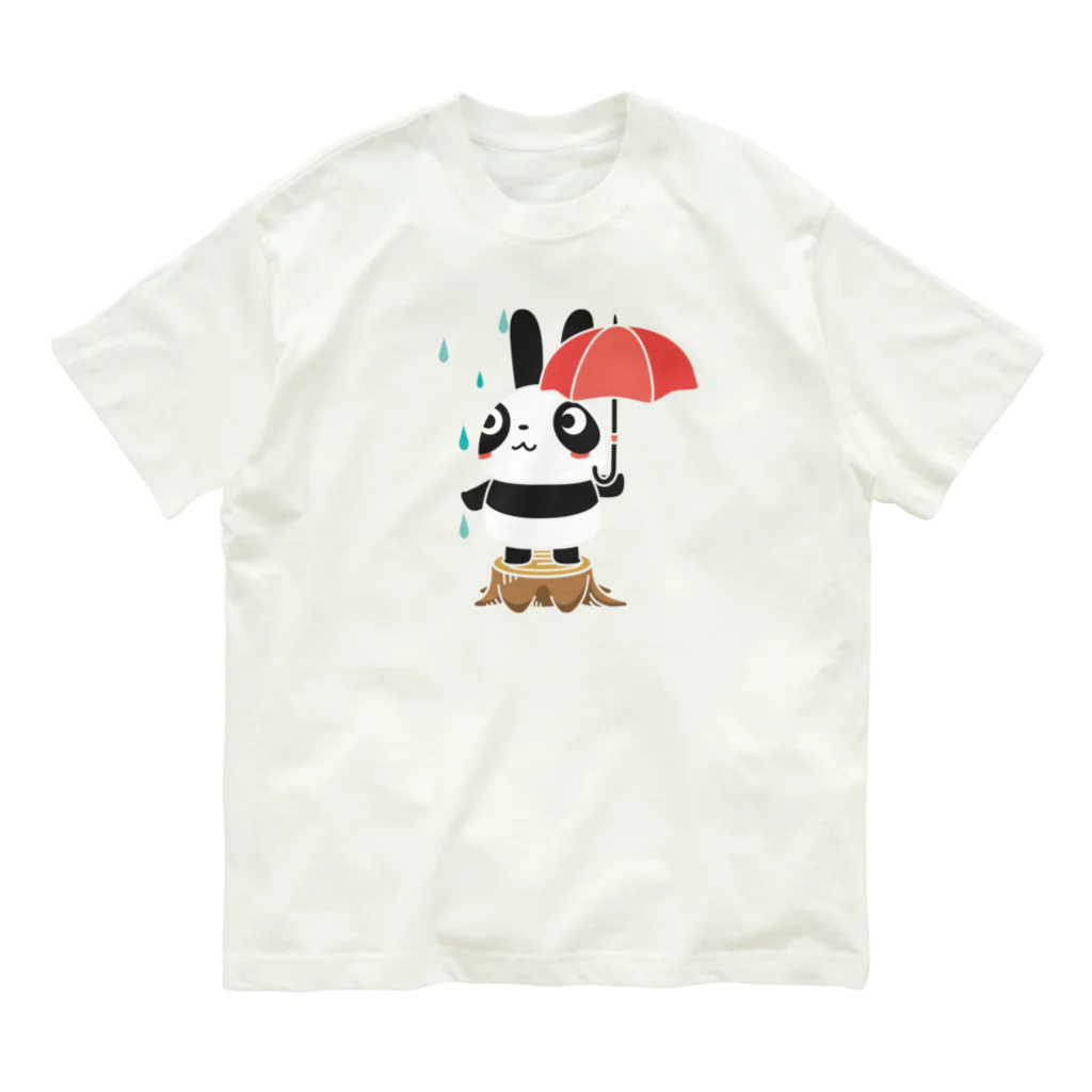 イラスト MONYAAT のラビットパンダ Organic Cotton T-Shirt