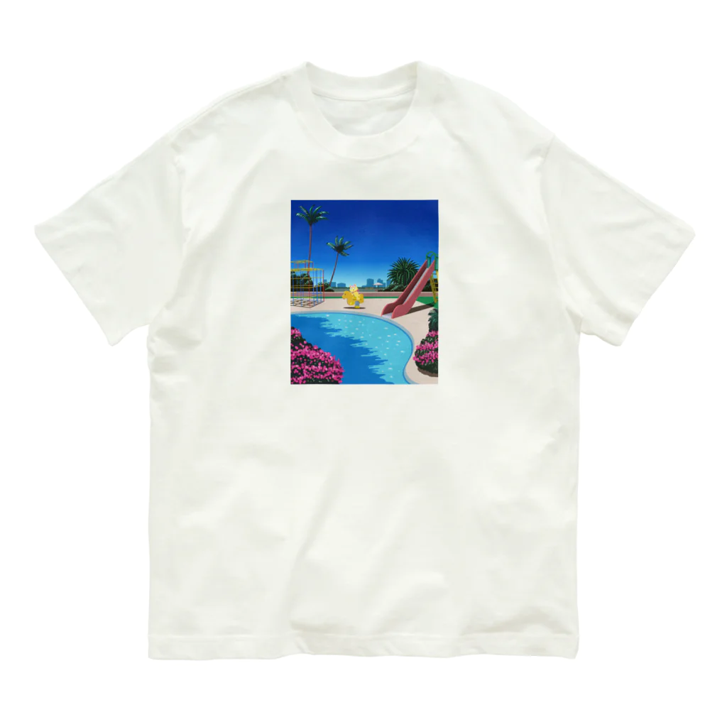 にゃんセグ販売局の公園のトロイ<summer> オーガニックコットンTシャツ