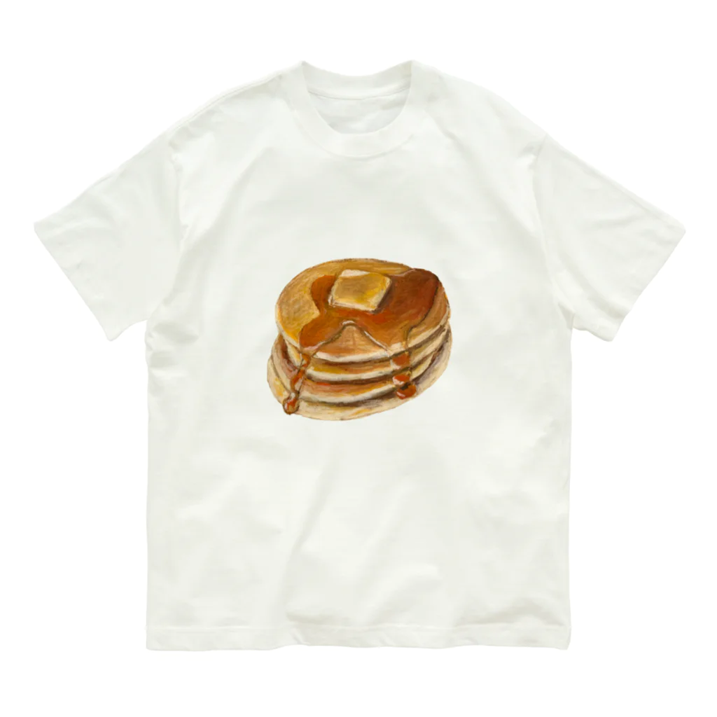 oilpastelhinaのパンケーキ オーガニックコットンTシャツ