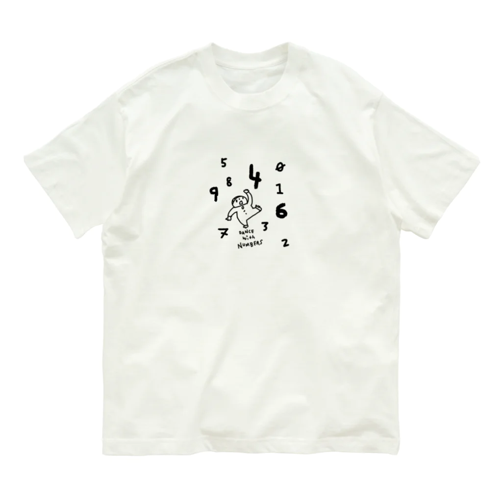 リリコマジュのDANCE with NUMBERS オーガニックコットンTシャツ