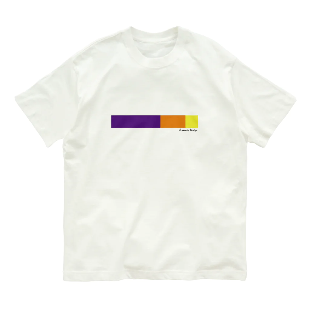 ReeminDesignのborder-POY オーガニックコットンTシャツ