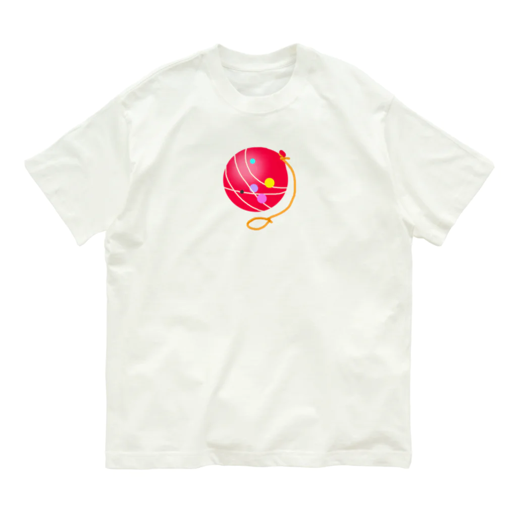 ゆきだるまころころのヨーヨー Organic Cotton T-Shirt