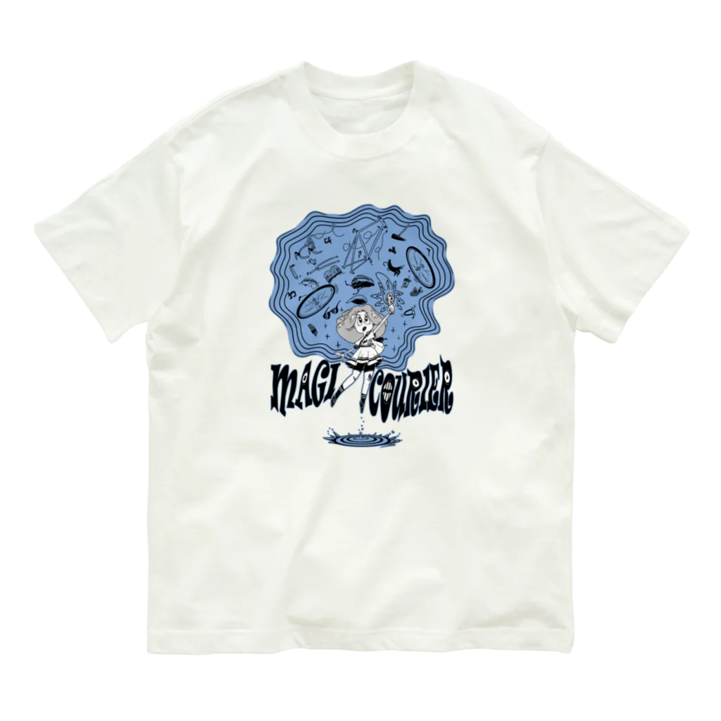 nidan-illustrationの“MAGI COURIER” blue #1 オーガニックコットンTシャツ