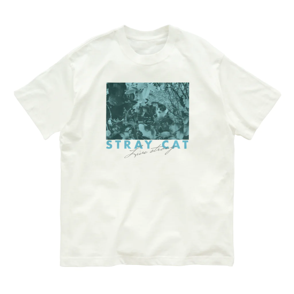 LONESOME TYPE ススのSTRAY CAT Live strong A オーガニックコットンTシャツ