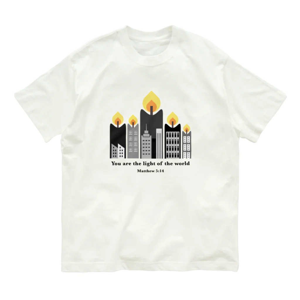 KototoSの"You are the light of the world"  オーガニックコットンTシャツ