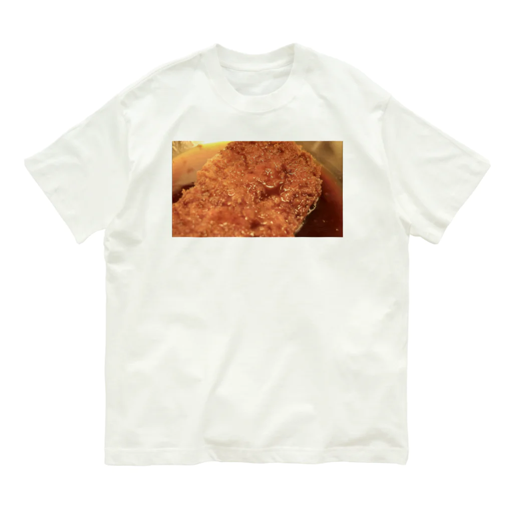 CDRの福島の郷土料理 ソースカツ丼 オーガニックコットンTシャツ