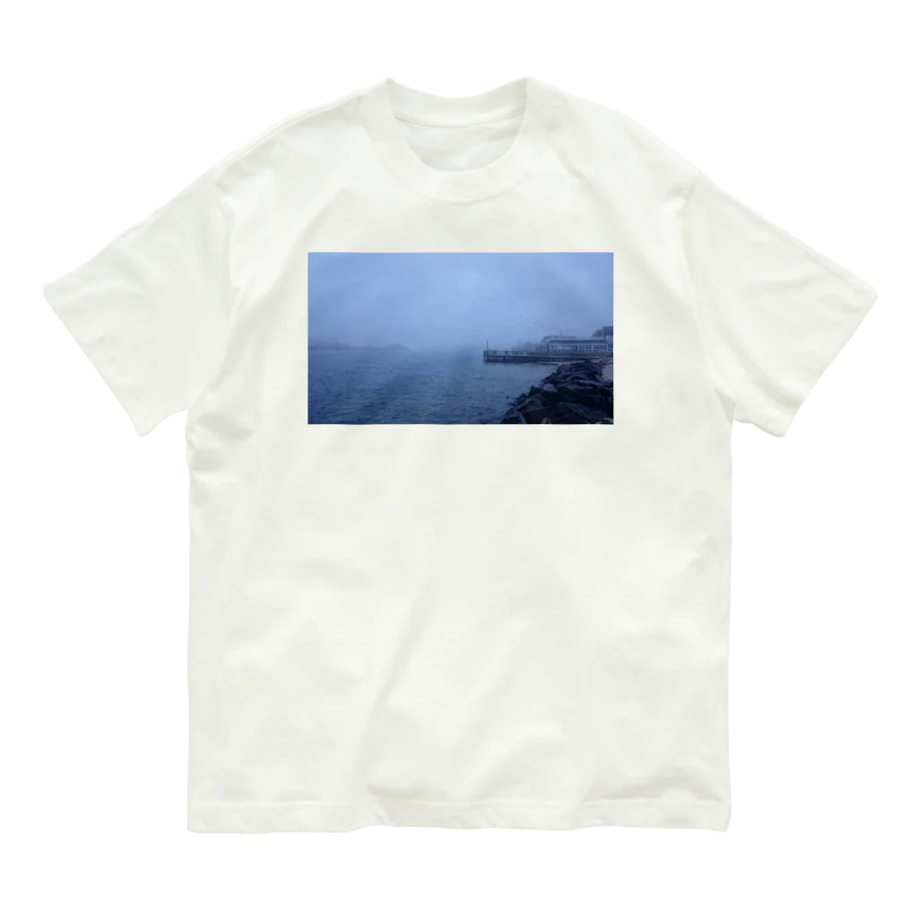 yasucal-535のmontauk port オーガニックコットンTシャツ