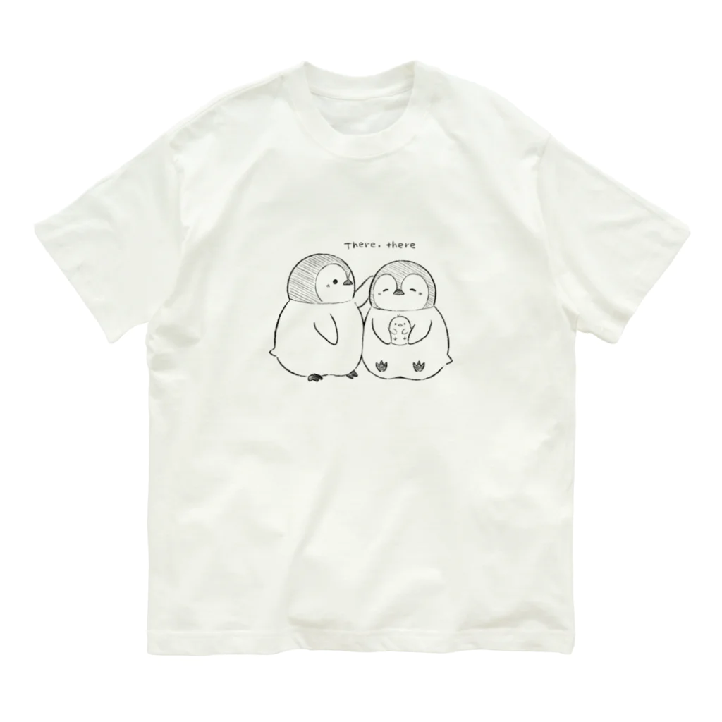 おがわゆきこの手描きペンギン オーガニックコットンTシャツ