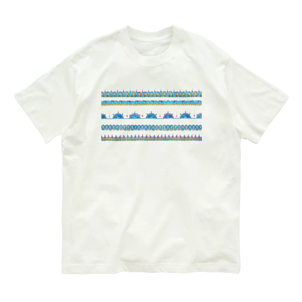 ネルネルテルネのナマステ刺繍 ✺ ホワイト オーガニックコットンTシャツ