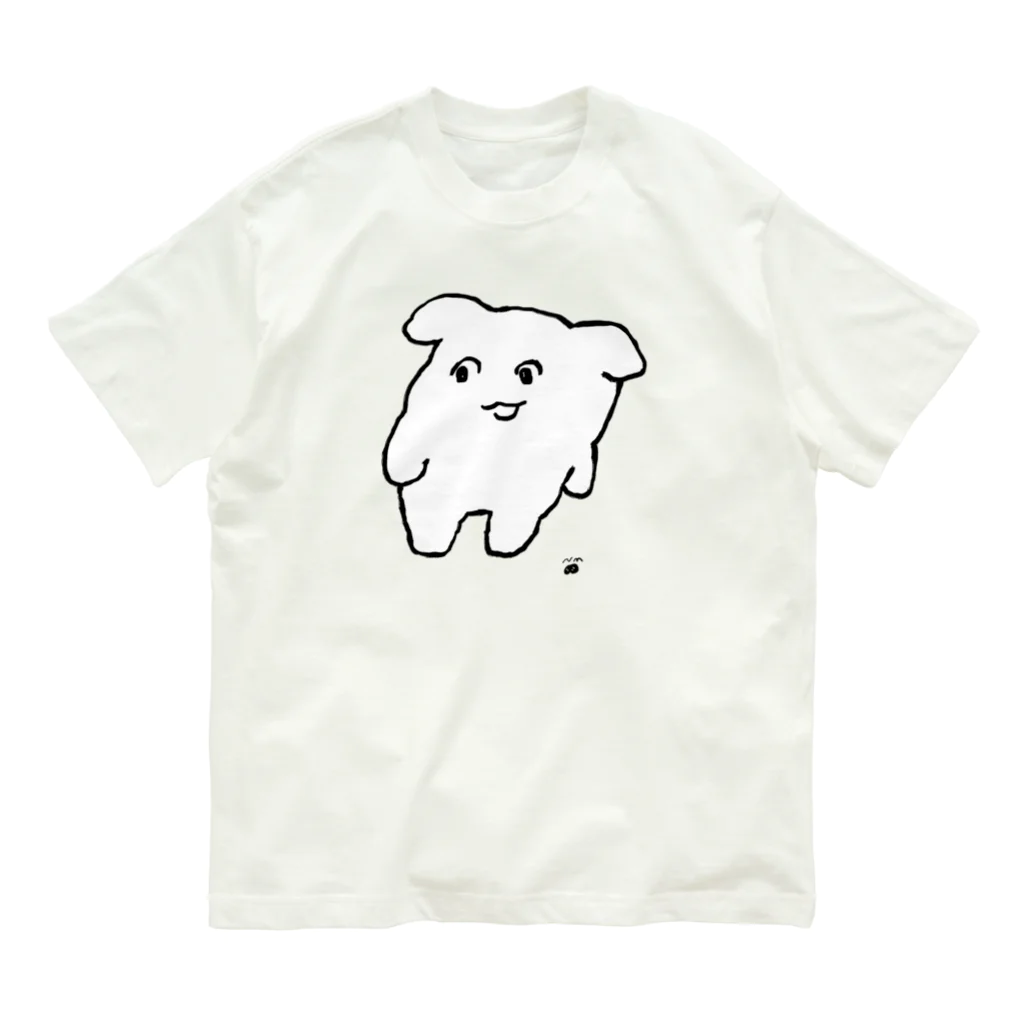 にくまん子のよよ(しろ) オーガニックコットンTシャツ