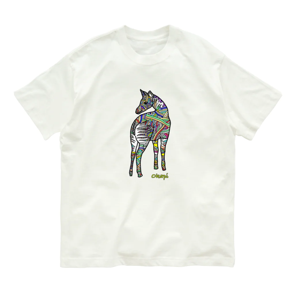 peacefulのオカピ(数量限定) Organic Cotton T-Shirt