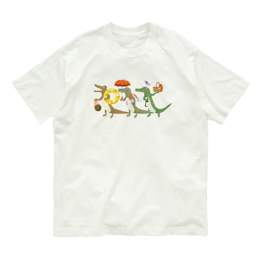 tomocco shopのワニのバカンス Organic Cotton T-Shirt