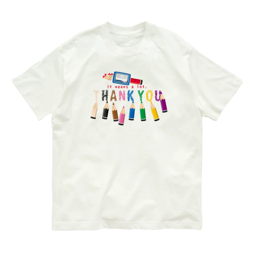 イラスト MONYAAT のちびた色鉛筆*A Organic Cotton T-Shirt