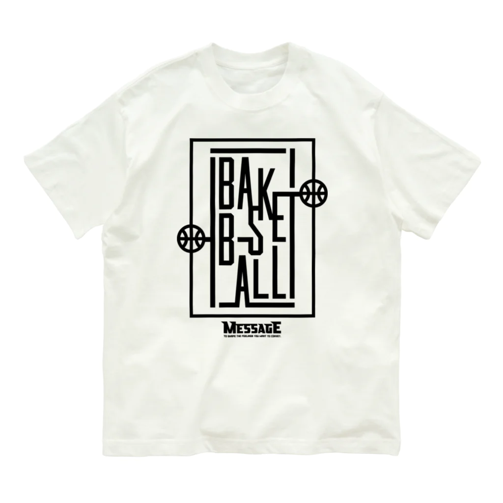 MessagEのBASKETBALL LINES Organic Cotton T-Shirt