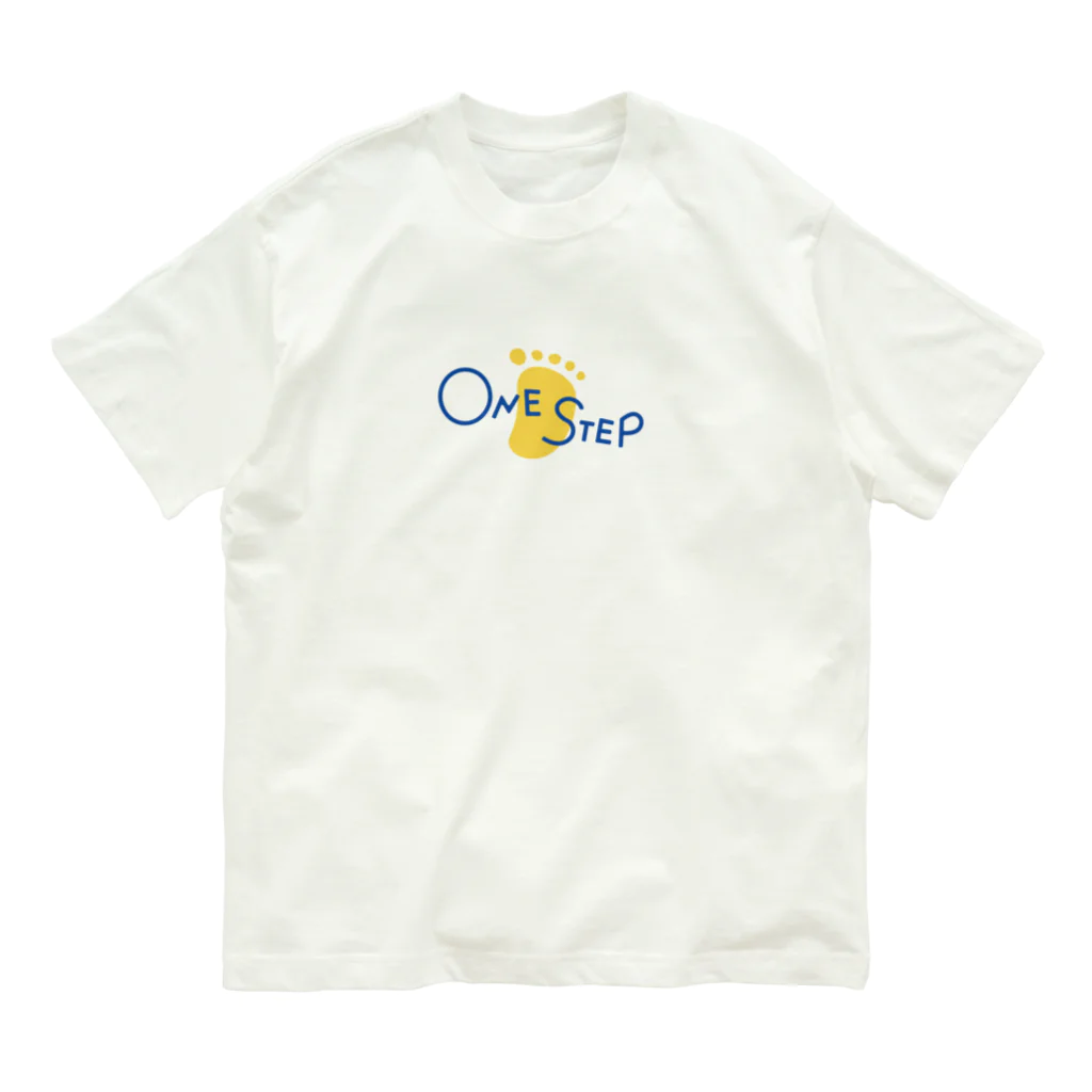 RiHiMaruのワンステップ♪　 青 Organic Cotton T-Shirt