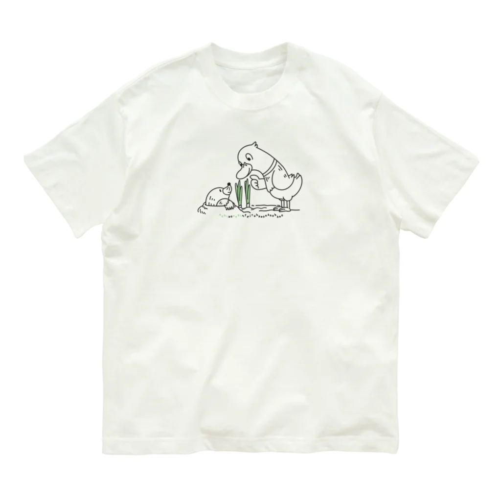 イラスト MONYAAT のネギを値切っている鴨カモかもカモ M Organic Cotton T-Shirt