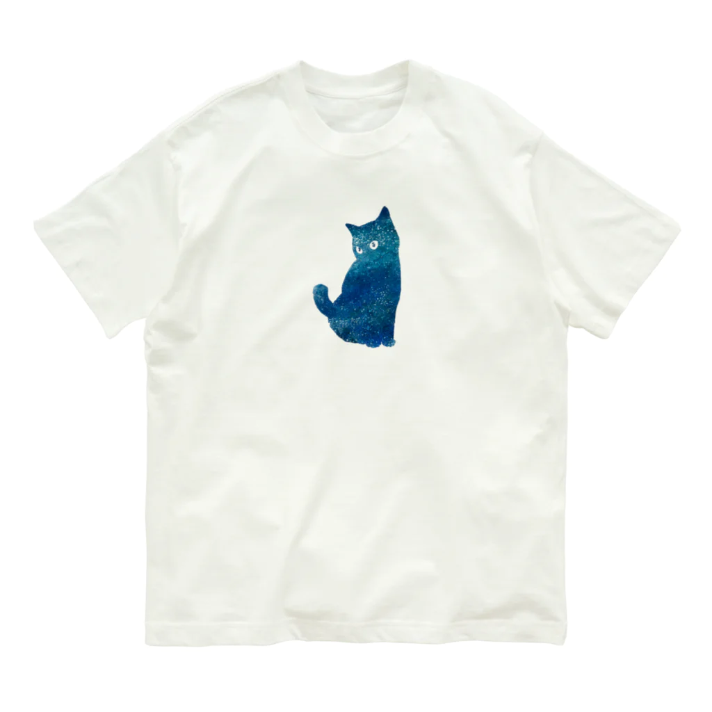 WAMI ARTの宇宙猫 オーガニックコットンTシャツ