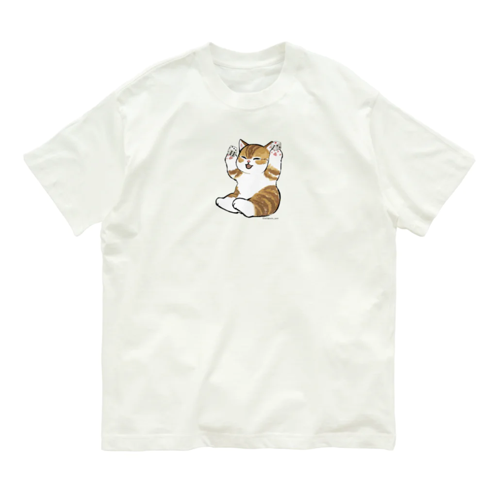 ボードゲームショップあそびばの喜ぶ猫 オーガニックコットンTシャツ