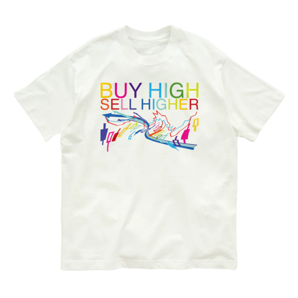 AURA_HYSTERICAのBuy high, sell higher Organic Cotton T-Shirt