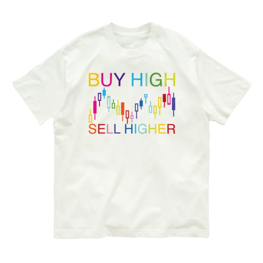 AURA_HYSTERICAのBuy high, sell higher Organic Cotton T-Shirt