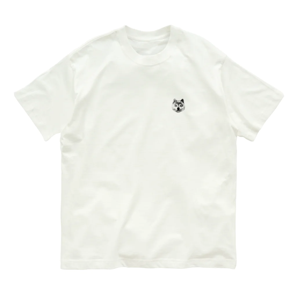 ムカヒのオ店のワン！ポイント柴 Organic Cotton T-Shirt