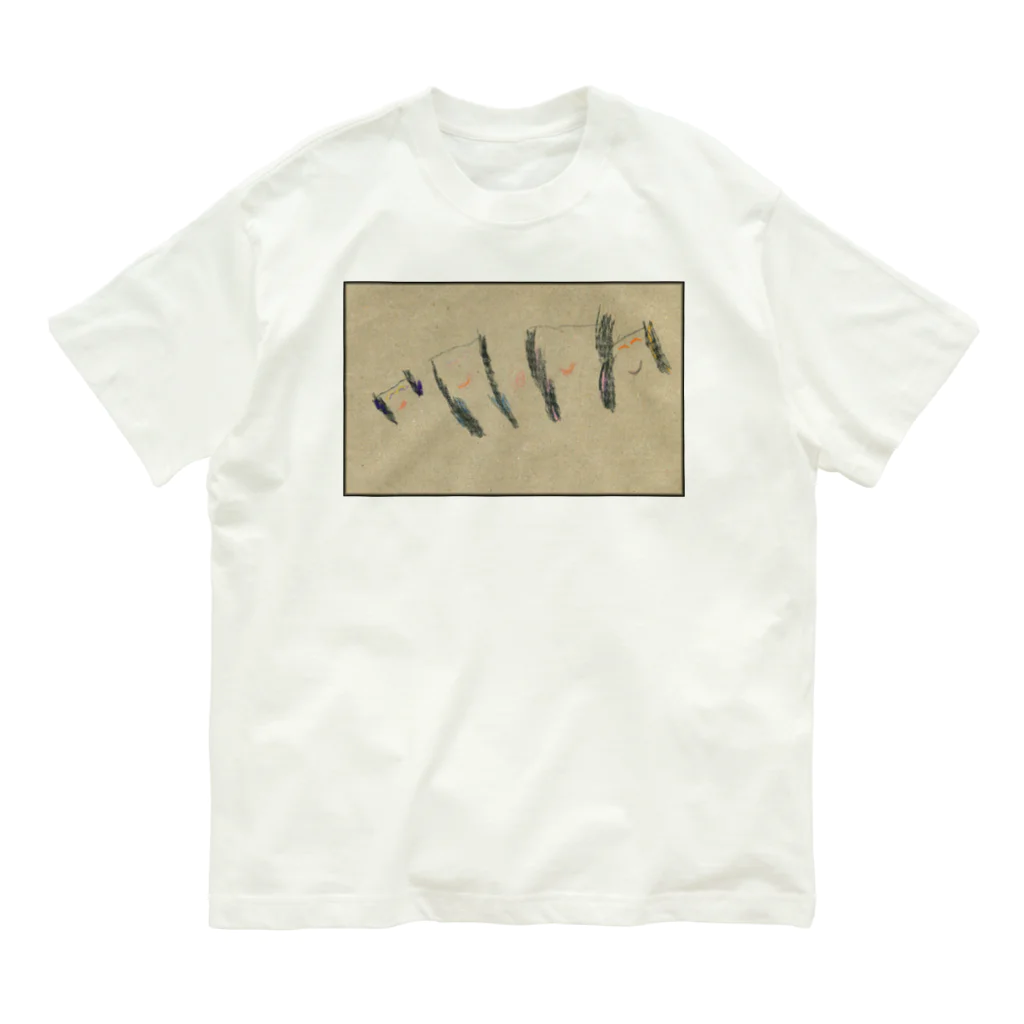 むすめや。のよにんのおんなのこ　たましい Organic Cotton T-Shirt