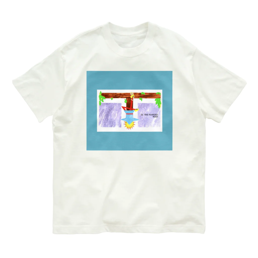 meg＊artの12.THE HANGED MAN オーガニックコットンTシャツ