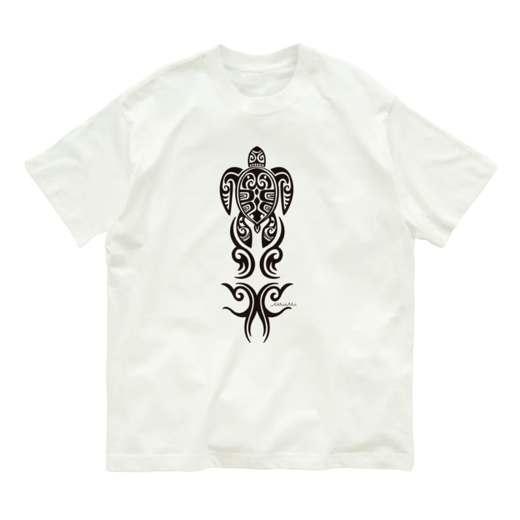 Astrio SUZURI店のウミガメタトゥー風 Organic Cotton T-Shirt