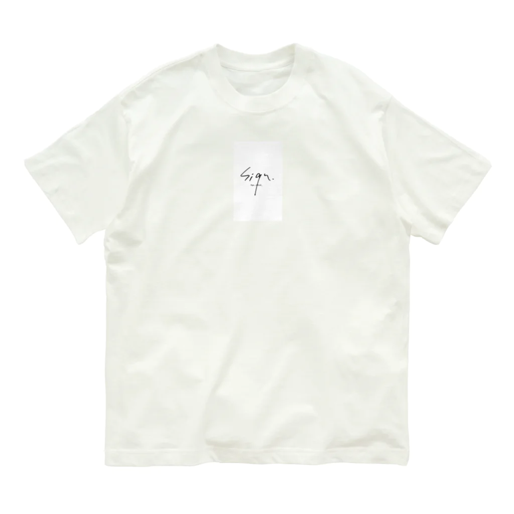 Sign.のSign. オーガニックコットンTシャツ