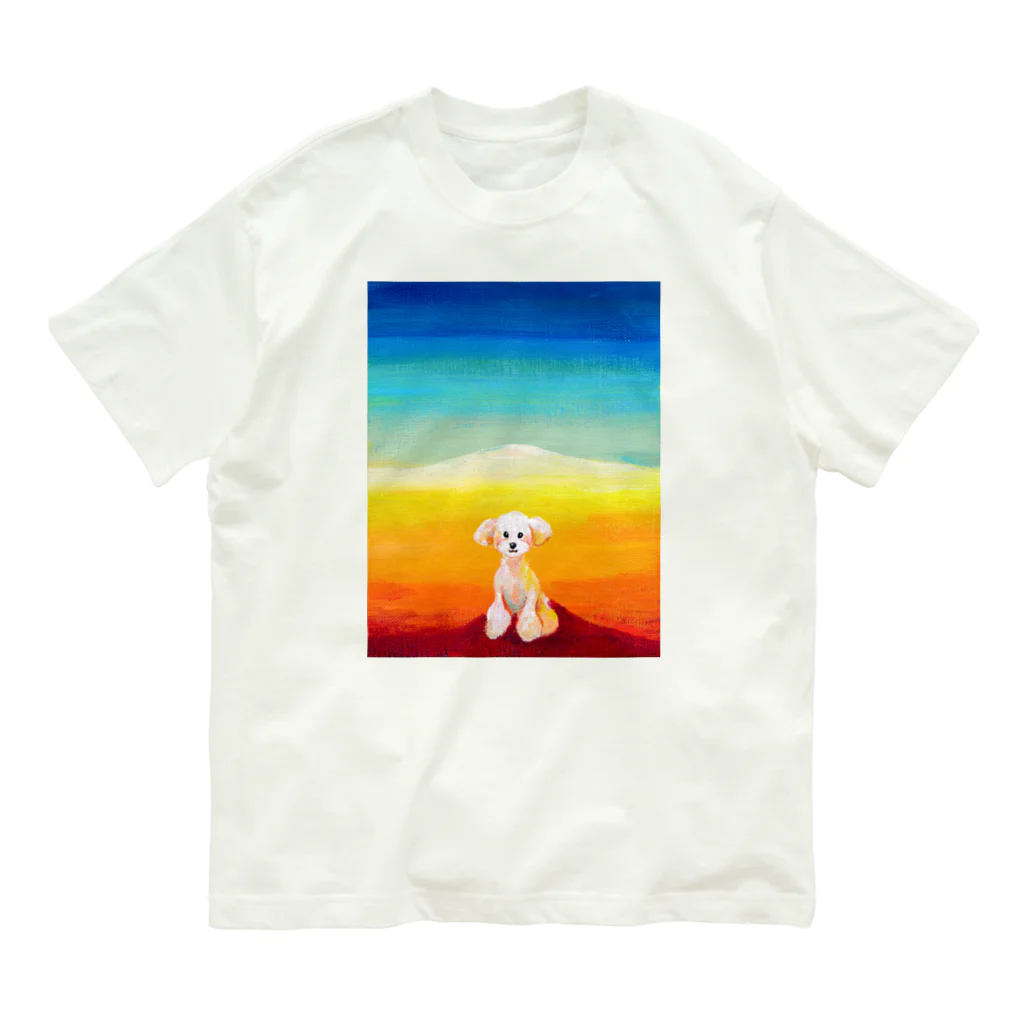 長友心平の風景　プードル オーガニックコットンTシャツ